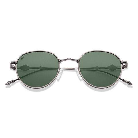 Vincent Chase Polarized Mid Gunmetal Full Rim Round left side