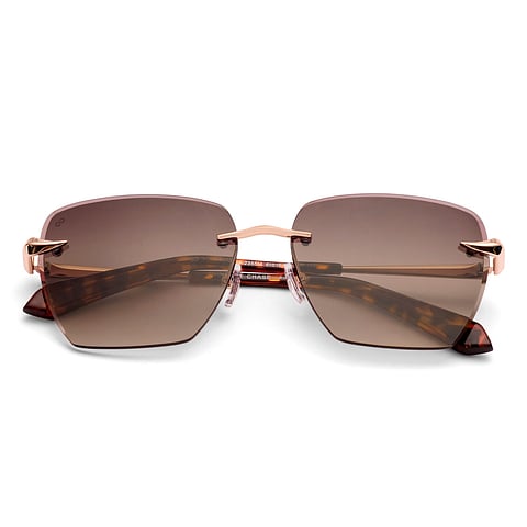 Vincent Chase Gold Rimless Cat Eye left side Vincent Chase Gold Rimless Cat Eye left side