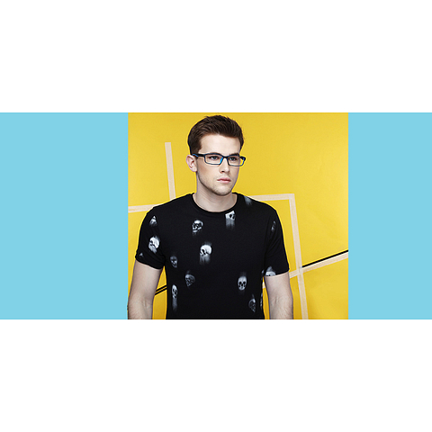 Lenskart Air Online Black Blue Full Rim Rectangle left side