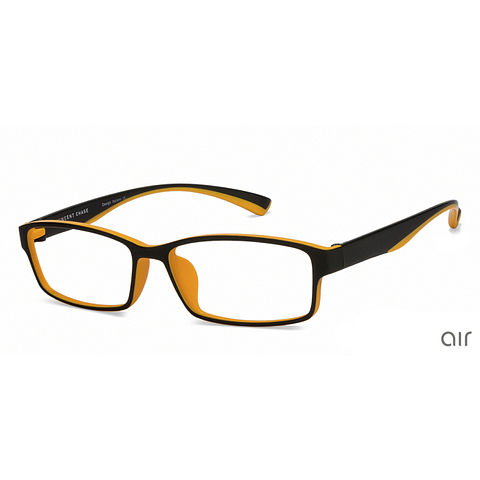 Buy Lenskart Air Essentials Black Orange Full Rim Rectangle