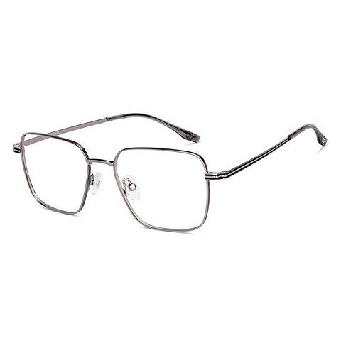 Vincent Chase Mid Gunmetal Full Rim Square left side