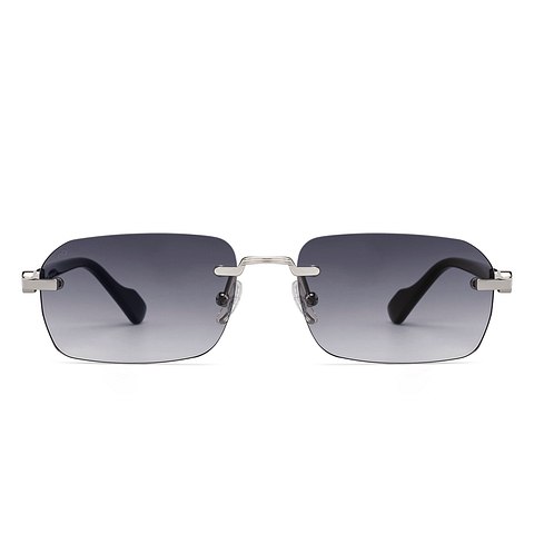 Buy Grey Gradient Silver Rimless Rectangle Vincent Chase CRUISE