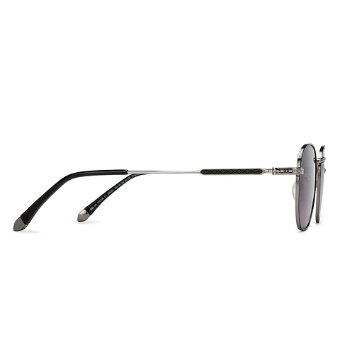 Vincent Chase Polarized Silver Full Rim Round left side