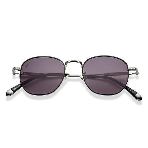 Vincent Chase Polarized Silver Full Rim Round left side