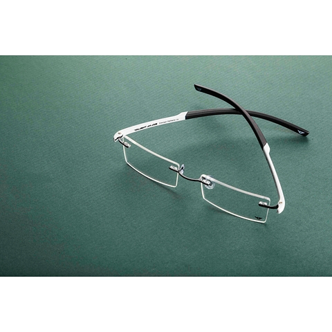 Lenskart Air Online Black Rimless Rectangle left side
