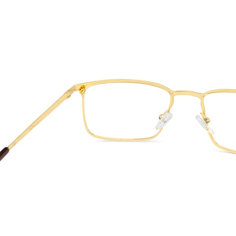 Vincent Chase Online Golden Brown Full Rim Rectangle left side Vincent Chase Online Golden Brown Full Rim Rectangle left side