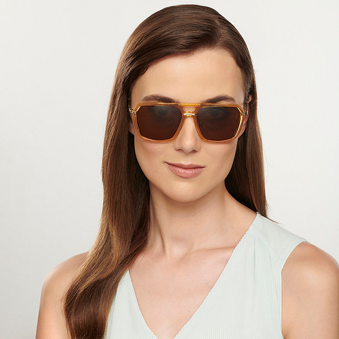 Vincent Chase Online Yellow Transparent Full Rim Geometric right side