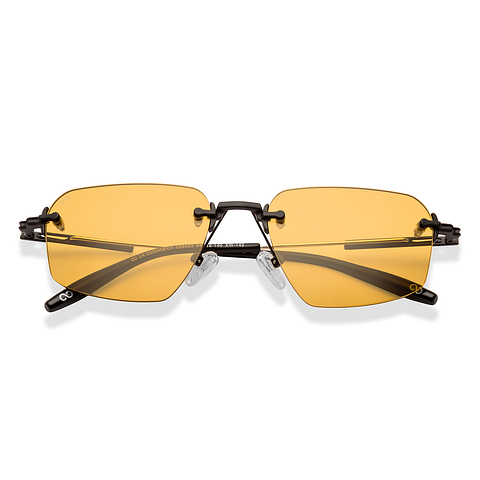 Lenskart STUDIO Black Rimless Geometric left side