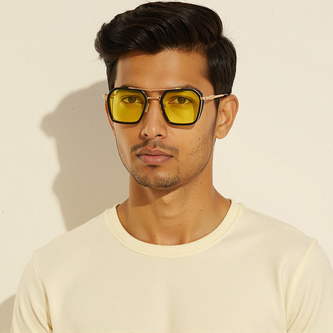 Vincent Chase Black Full Rim Geometric right side