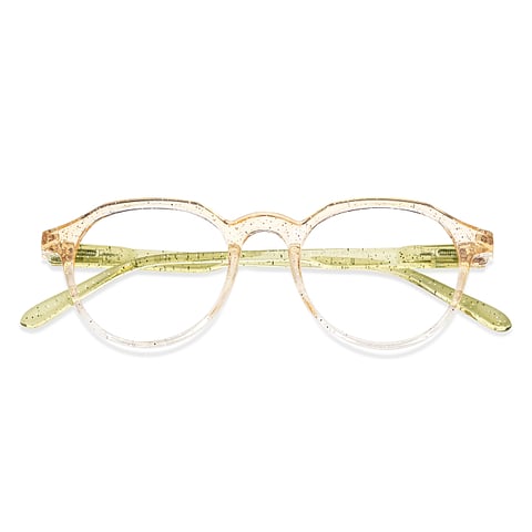Vincent Chase Online Yellow Transparent Full Rim Round left side