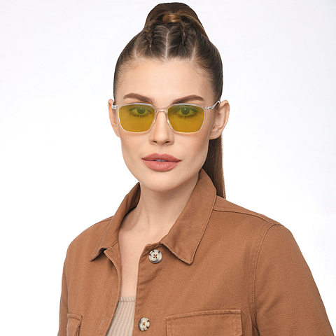 Vincent Chase Online Crystal Transparent Full Rim Rectangle left side
