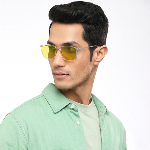 Vincent Chase Online Crystal Transparent Full Rim Rectangle right side