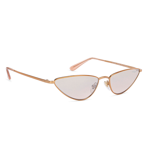 BRANDED Light Brown Full Rim Aviator left side
