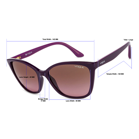 Vogue Violet Full Rim Cat Eye right side