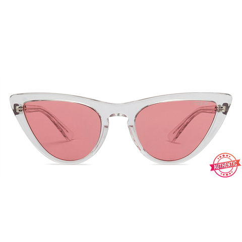 BRANDED Crystal Transparent Full Rim Cat Eye left side BRANDED Crystal Transparent Full Rim Cat Eye left side