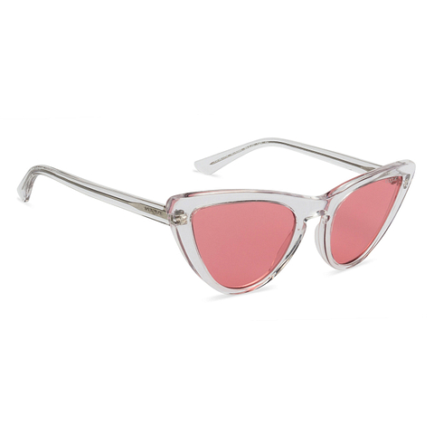 BRANDED Crystal Transparent Full Rim Cat Eye left side BRANDED Crystal Transparent Full Rim Cat Eye left side