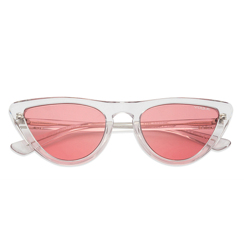 BRANDED Crystal Transparent Full Rim Cat Eye right side BRANDED Crystal Transparent Full Rim Cat Eye right side