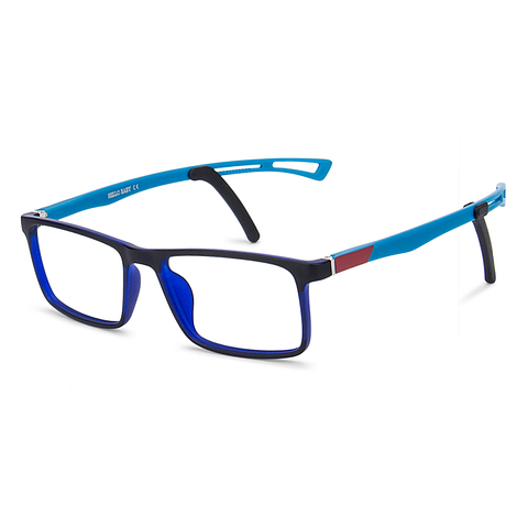 Hooper Online Sky Blue Full Rim Rectangle left side Hooper Online Sky Blue Full Rim Rectangle left side