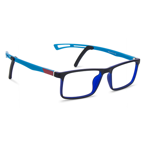 Hooper Online Sky Blue Full Rim Rectangle left side Hooper Online Sky Blue Full Rim Rectangle left side
