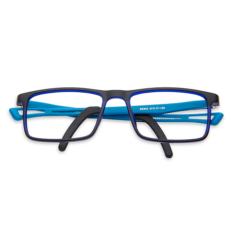 Hooper Online Sky Blue Full Rim Rectangle right side Hooper Online Sky Blue Full Rim Rectangle right side
