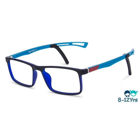 Hooper Online Sky Blue Full Rim Rectangle left side Hooper Online Sky Blue Full Rim Rectangle left side