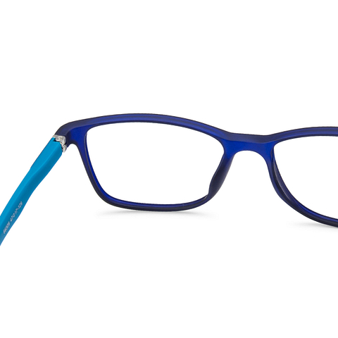 Hooper Online Sky Blue Full Rim Rectangle left side Hooper Online Sky Blue Full Rim Rectangle left side