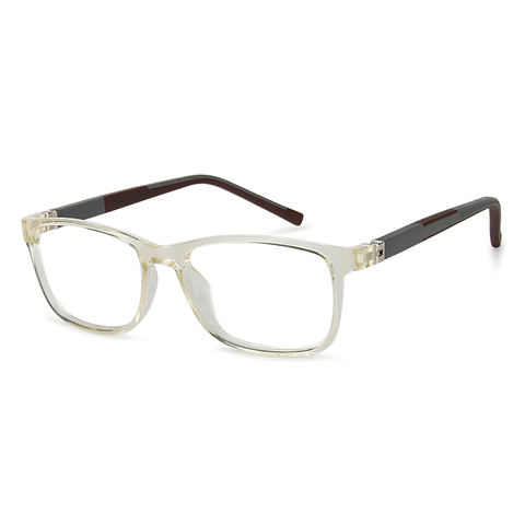 Hooper Online Brown Transparent Full Rim Rectangle left side Hooper Online Brown Transparent Full Rim Rectangle left side