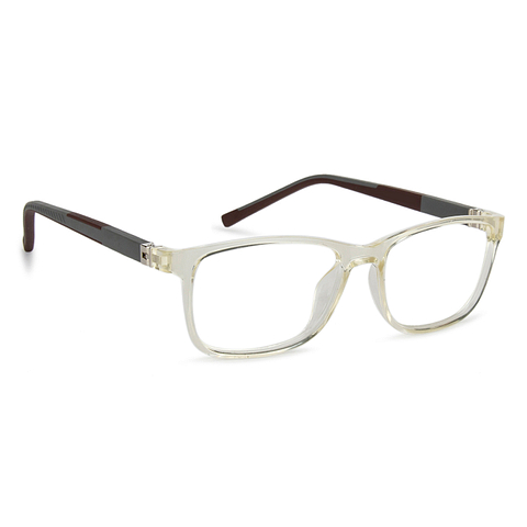 Hooper Online Brown Transparent Full Rim Rectangle left side Hooper Online Brown Transparent Full Rim Rectangle left side