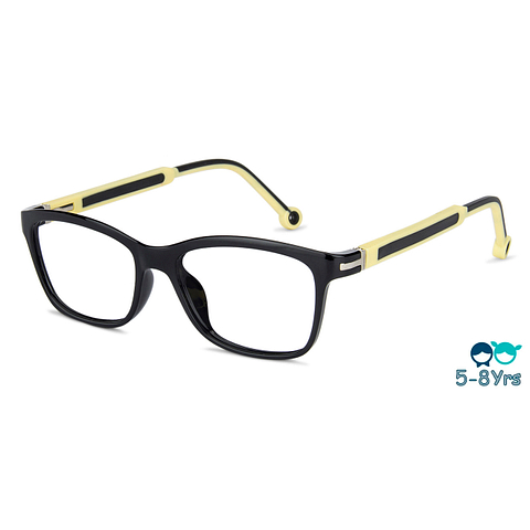 Hooper Online Black Full Rim Rectangle left side