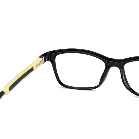Hooper Online Black Full Rim Rectangle left side