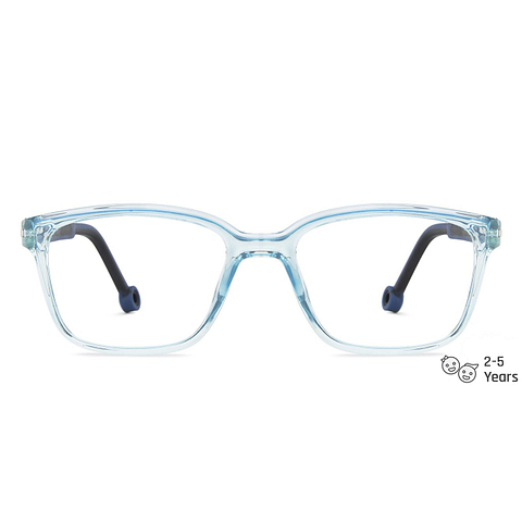 Hooper Online Blue Transparent Full Rim Rectangle left side