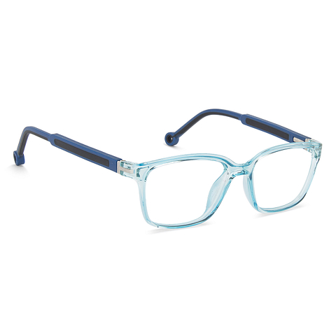 Hooper Online Blue Transparent Full Rim Rectangle left side