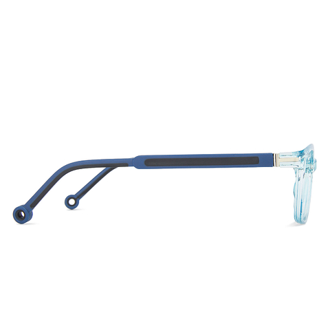 Hooper Online Blue Transparent Full Rim Rectangle right side