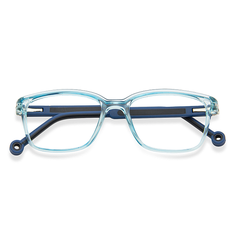 Hooper Online Blue Transparent Full Rim Rectangle right side
