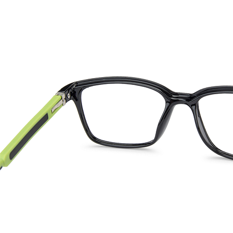 Hooper Online Black Full Rim Rectangle left side