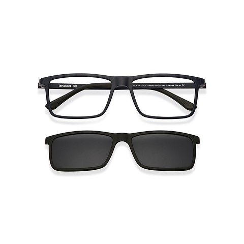 Buy Lenskart Air Blue Ultem Rectangle Spectacles Online || Lenskart ...