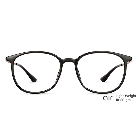 Buy Black Gold Black Full Rim Square Lenskart Air Fusion La E12055 C3