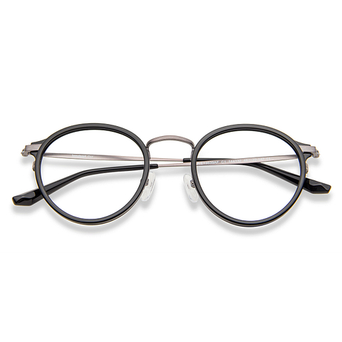 Buy Lenskart Air Gunmetal TR90 Round Spectacles Online || Lenskart ...