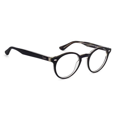 Ray-Ban RX5376 Small (Size-47) Black Brown Transparent 5912 Unisex ...