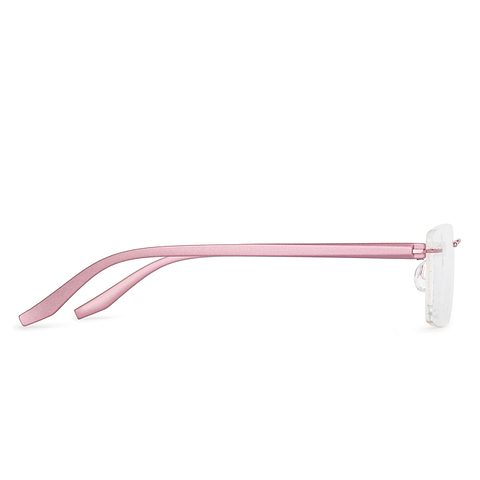 Pink Rimless Rectangle Vincent Chase Online Sleek Steel 161 -C3 Eyeglasses