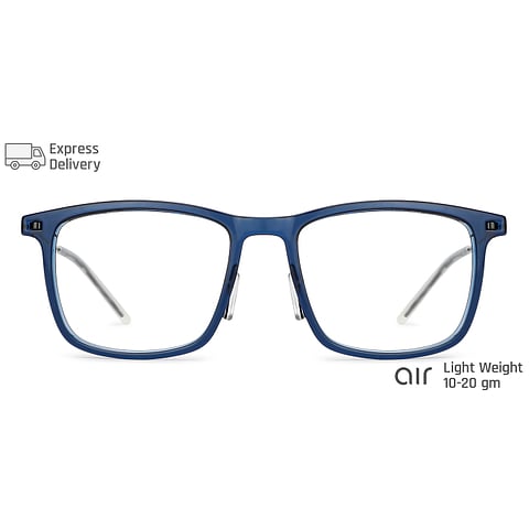 Buy Blue Block Screen Glasses: Blue Transparent Black White Full Rim
