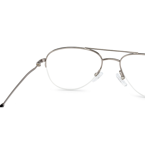 Buy Gunmetal Black Half Rim Aviator Vincent Chase SLEEK STEEL VP059 -C2 ...