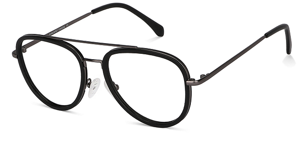 Black full rim aviator clearance