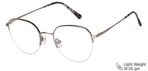 Buy Round Half Rim Online - Lenskart US