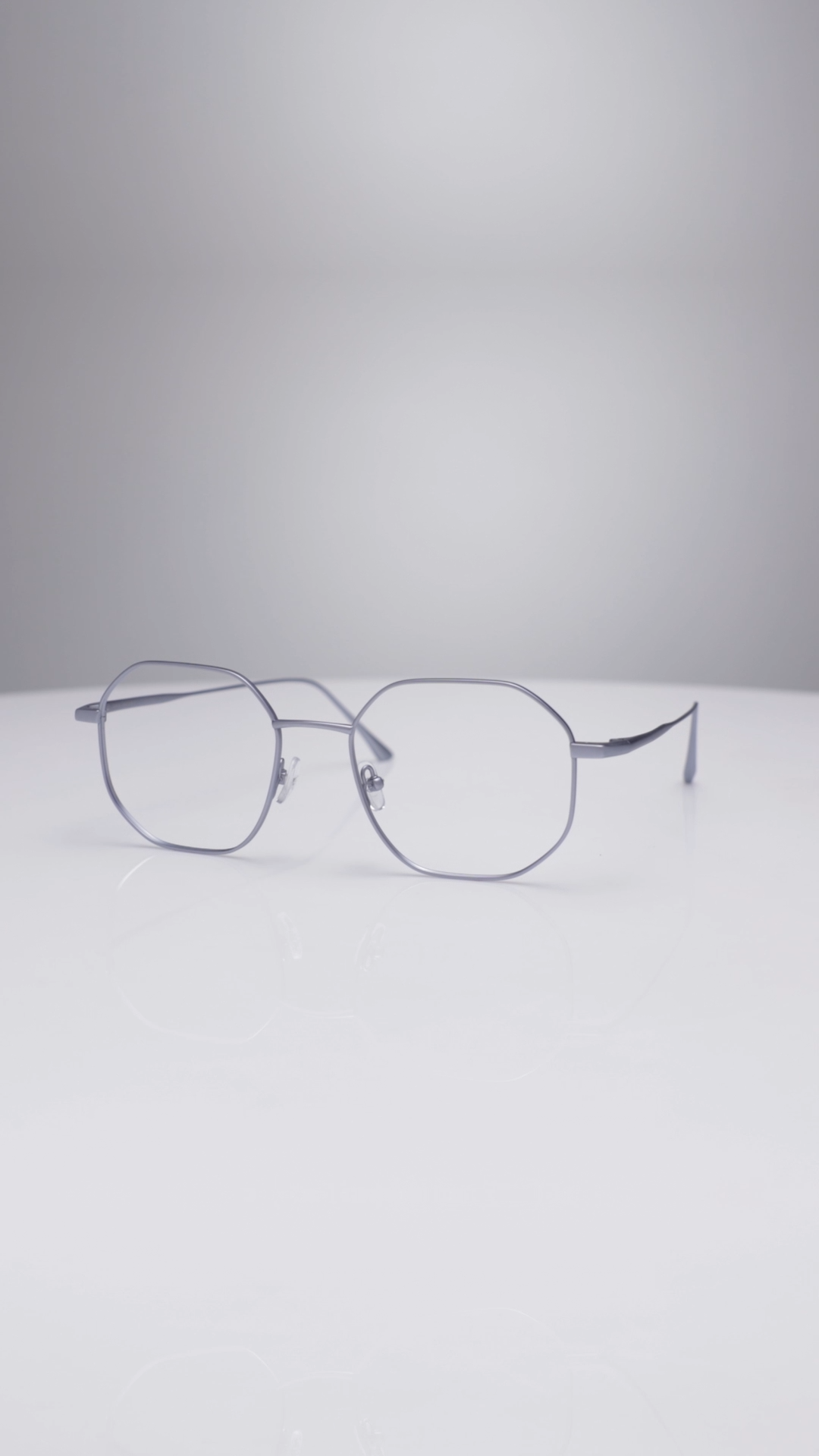 Buy Matte Sky Blue Full Rim Hexagonal John Jacobs Pro Titanium JJ