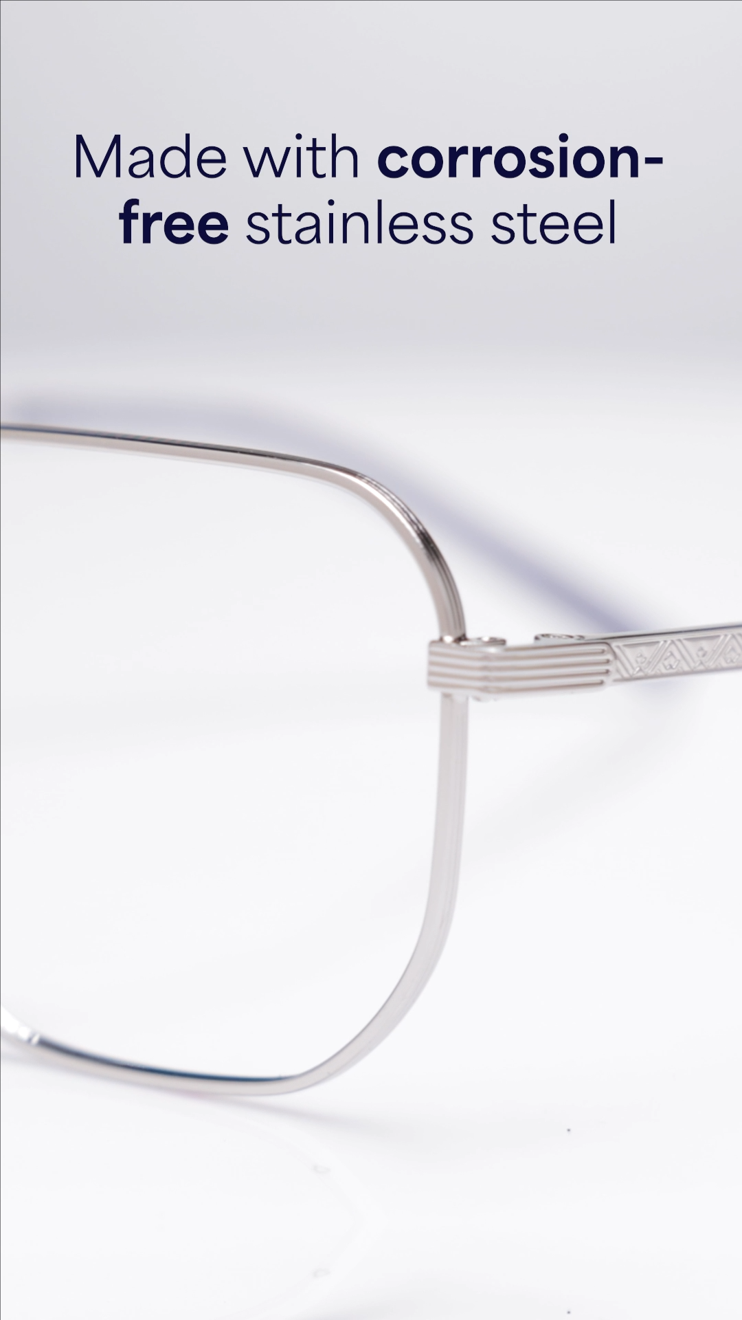 Buy Gunmetal Full Rim Geometric Vincent Chase SLEEK STEEL VC