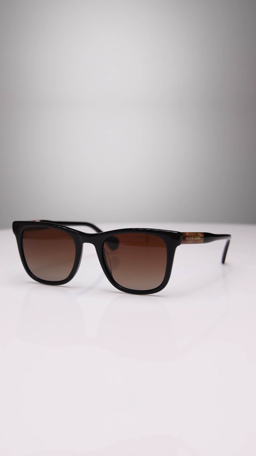 Black Brown Gradient Full Rim Square John Jacobs JJ Tints JJ