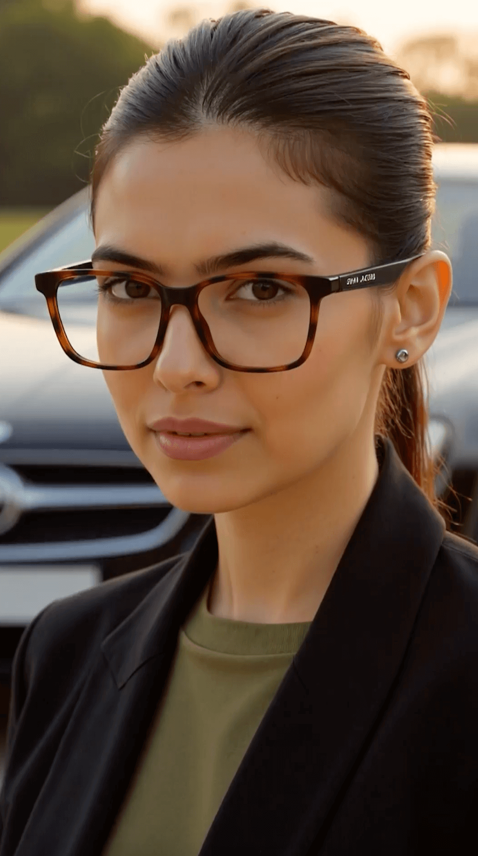 Havana Blue Full Rim Square John Jacobs TR Flex JJ E70120 Eyeglasses