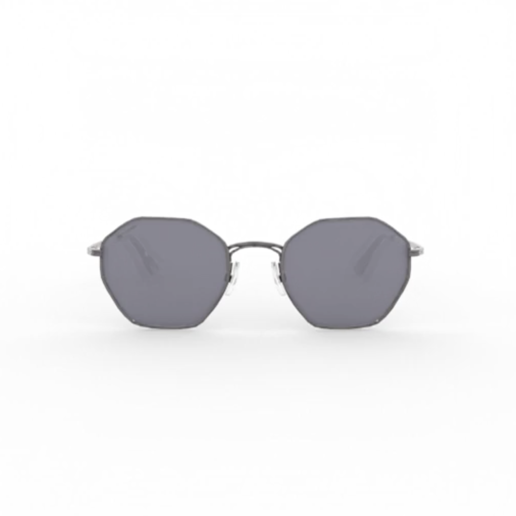 mirin7728 ⑦ Grey Gunmetal Full Rim Hexagonal John Jacobs JJ TINTS JJ S12472