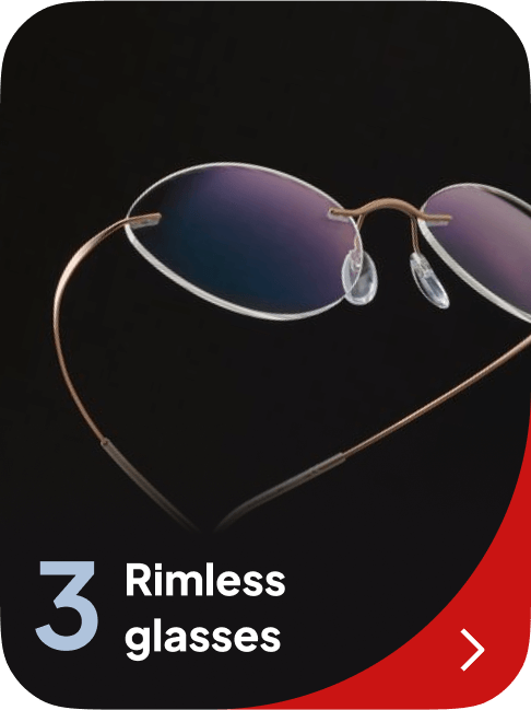Rimless glasses